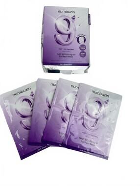 2/$30✨numbuzin No.9 NAD+ Bio Lifting Full Face Mask 4pcs K-Beauty NIB